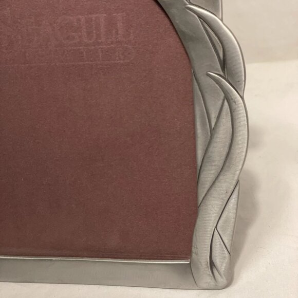 Seagull Pewter Iris Flower Garden Photo Frame 8” For 5x7 Photo Art Nouveau - Picture 6 of 9